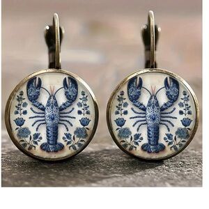 NEW !  Vintage style Lobster Earrings